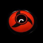 Lentes de contacto de color rojo con prescripción de NARUTO Mangekyou para cosplay